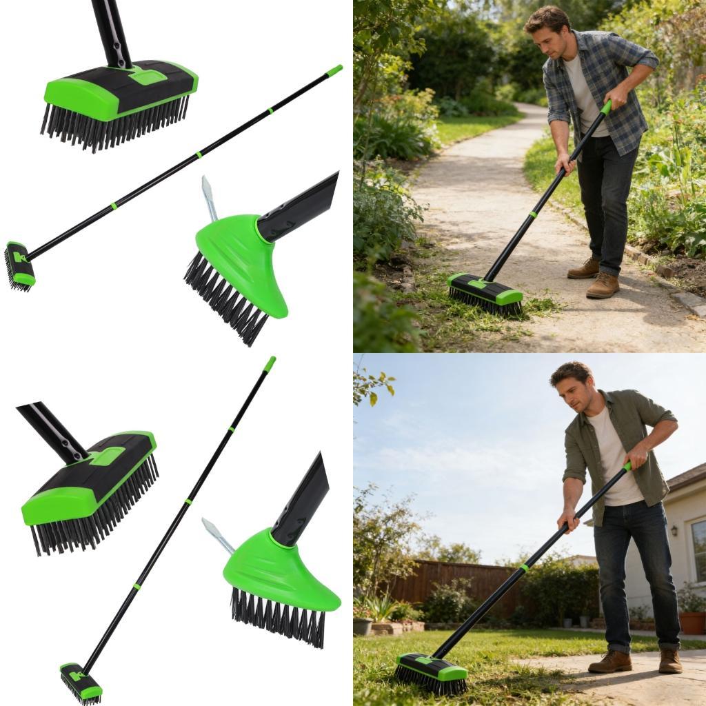 Gardening Tools Description - แปรงกำจัดวัชพืชขนเหล็กคาร์บอนเพื่อการกำจัดคราบหญ้าแข็งอย่างมีประสิทธิภาพ X3UC
