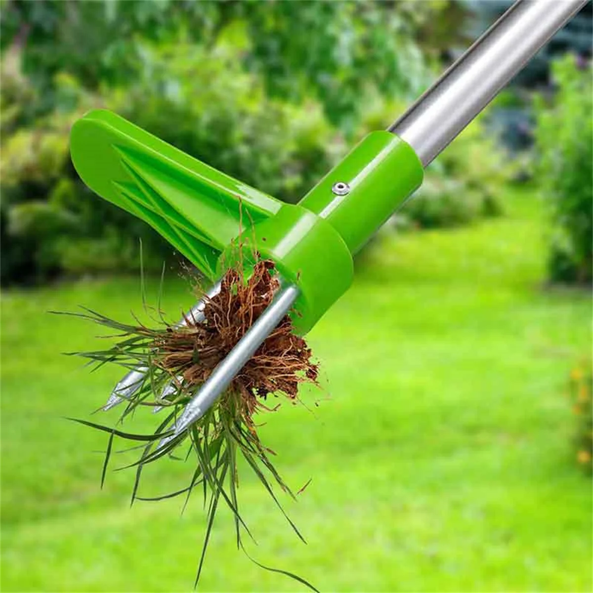 Weed Puller - ยาวกําจัดวัชพืชแบบพกพาสวนสนามหญ้าหญ้าพืชดอกไม้ Root Remover ลานกลางแจ้งอลูมิเนียม Stand Up