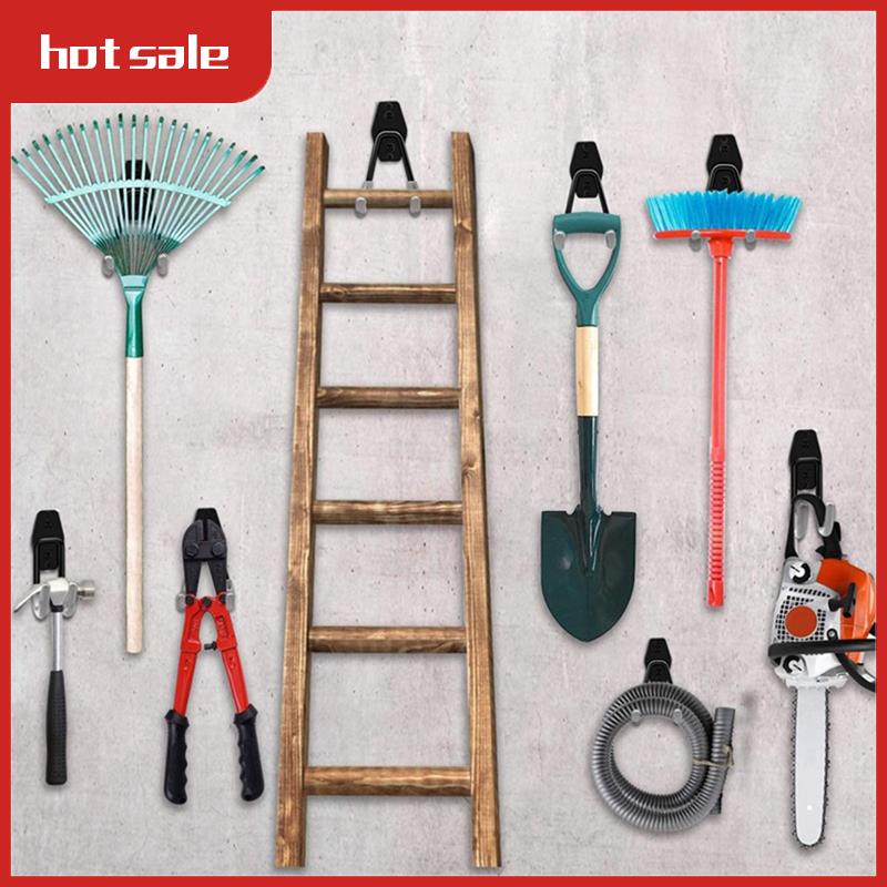 Gardening Tools Description - เก็บตะขอติดผนังโลหะตะขอจักรยานแขวนผนังตะขอเก็บลื่นเหมาะสําหรับบันไดและเครื่องมือทําสวน