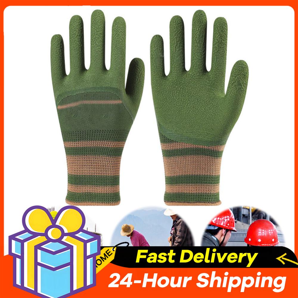 Garden Gloves Thorn Proof - 1-10 คู่ถุงมือทำสวน ถุงมือกันหนาม กันน้ำ ถุงมือทำสวน ถุงมือตัดแต่งกิ่ง