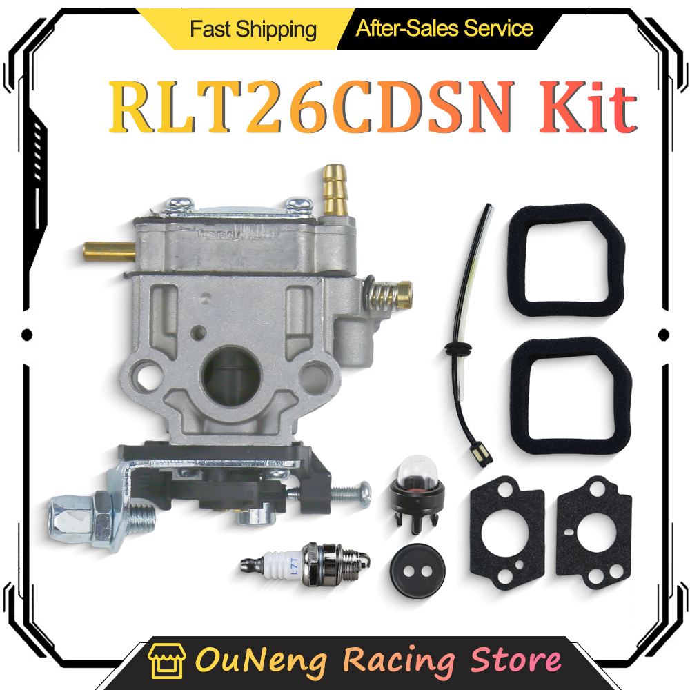 Gardening Tools Usa - ชุดคาร์บูเรเตอร์เครื่องตัดหญ้า พร้อมท่อส่งน้ำมัน สำหรับ Rlt26cdsn Homelite HlT25CNB