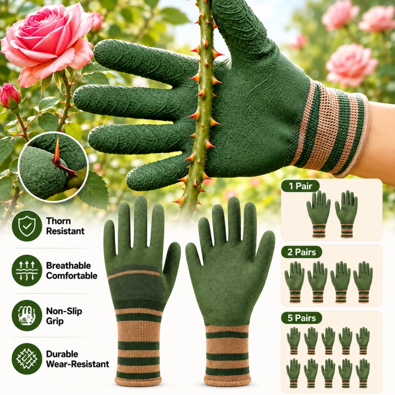 Garden Gloves Thorn Proof - ถุงมือทำสวนอเนกประสงค์ ป้องกันหนาม กันน้ำ ทนต่อการบาด จับกระชับมือ สำหรับตัดแต่งกิ่งกุหลาบ