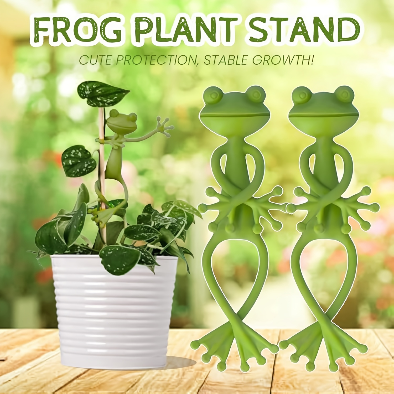 Gardening Tools For Vines - คลิปหนีบต้นไม้รูปกบสีเขียว, คลิปหนีบต้นไม้เลื้อย, แข็งแรงทนทาน, อุปกรณ์ตกแต่งสวน
