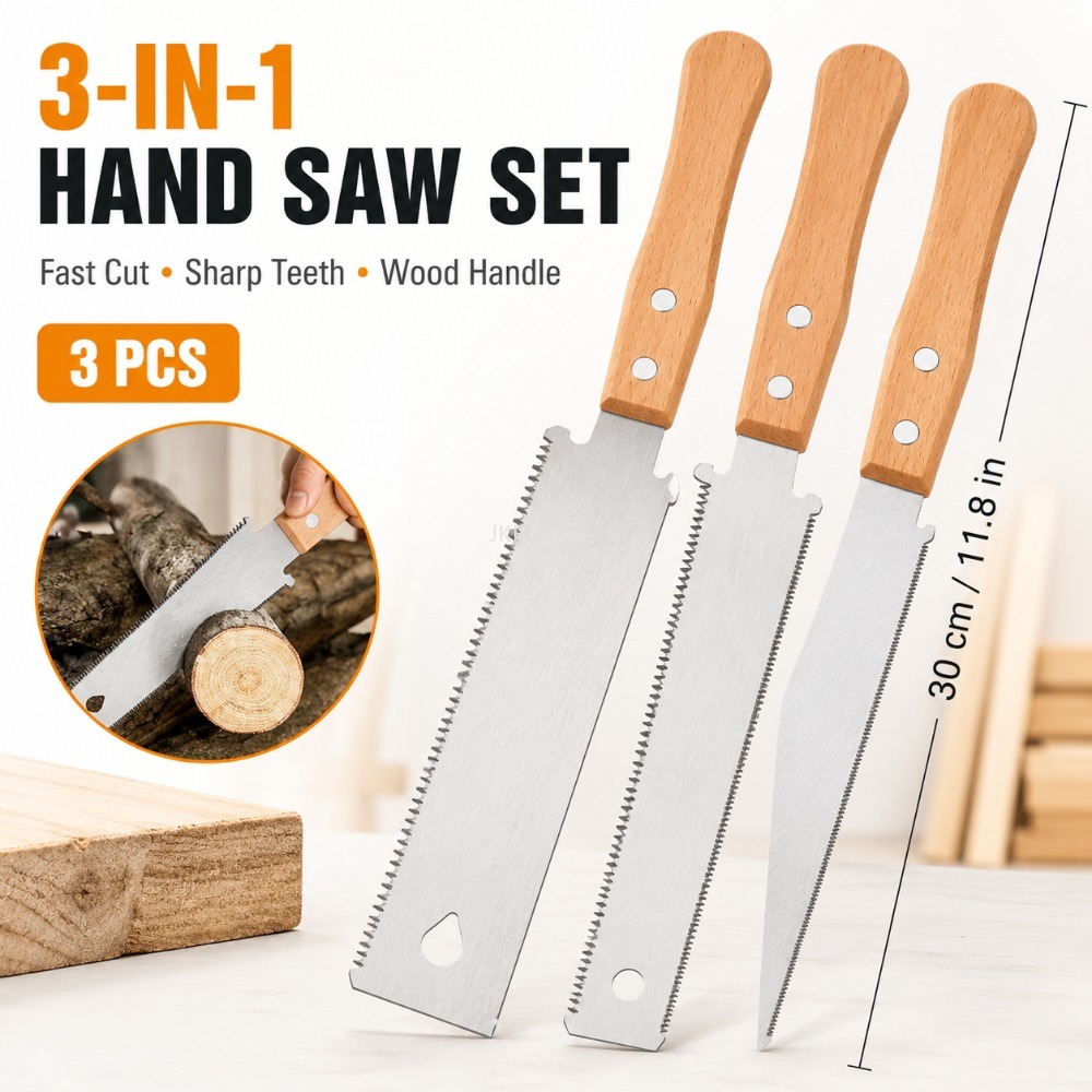 Gardening Hand Tools Japanese - เลื่อยมือแบบญี่ปุ่นฟันละเอียด เหล็ก SK5 เลื่อยตัดไม้แบบยืดหยุ่น สำหรับงานสวน งานช่างไม้