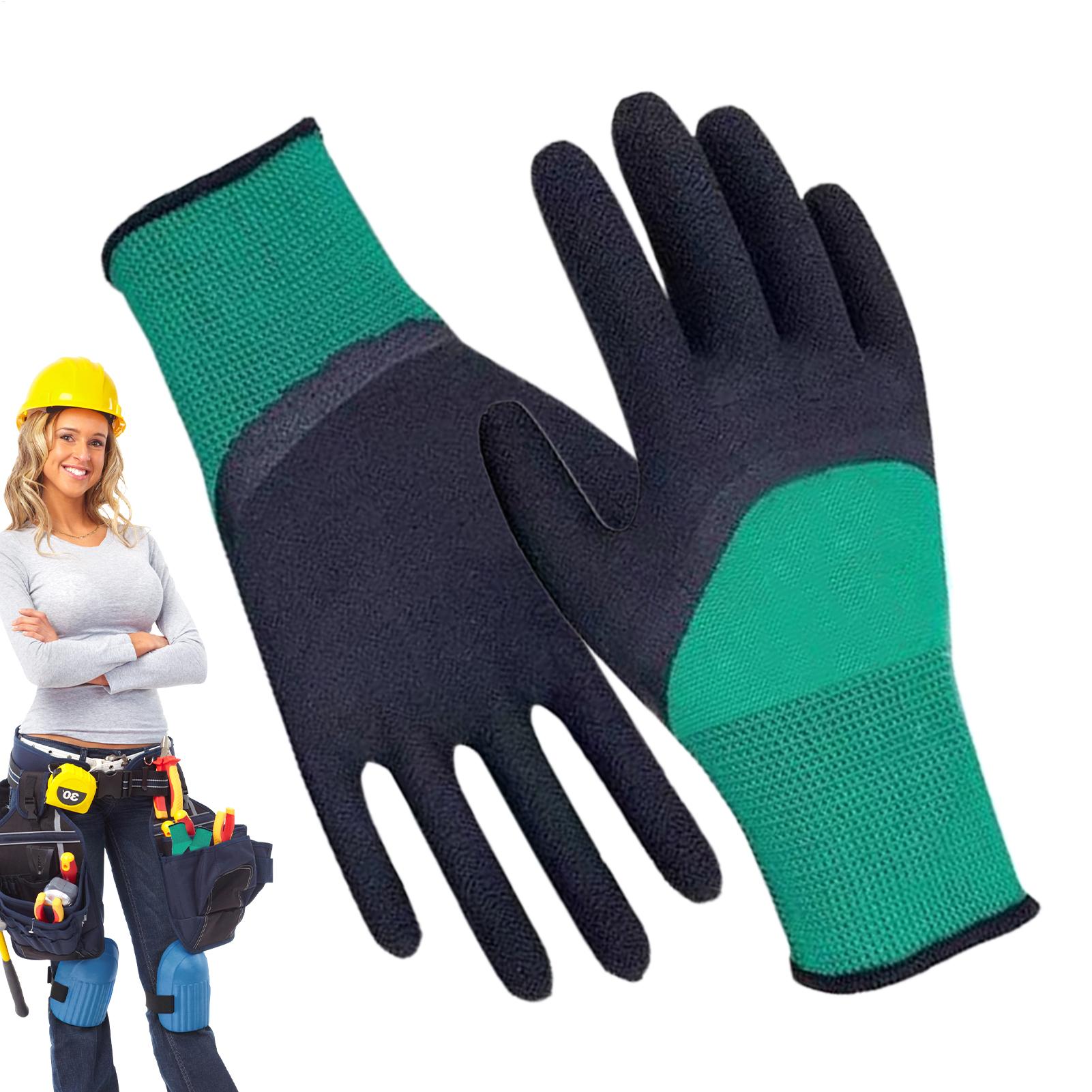 Garden Gloves Thorn Proof - 1 คู่ถุงมือทำสวนสำหรับผู้หญิง ถุงมือทำสวน ทนต่อการเจาะทะลุ ป้องกันหนาม กันน้ำ