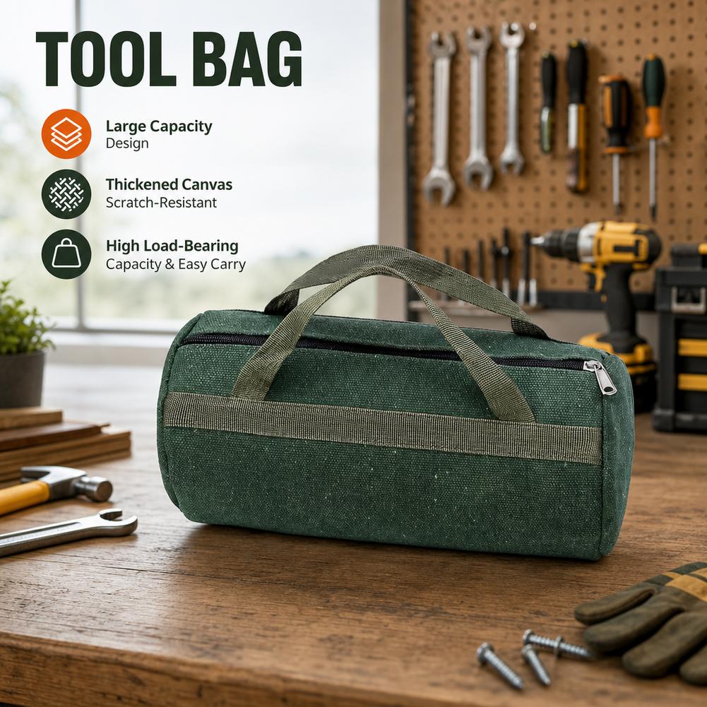 Gardening Tools Repair Shop - กระเป๋าใส่อุปกรณ์ผ้าใบขนาดใหญ่ กระเป๋าจัดระเบียบอเนกประสงค์ กระเป๋าเก็บเครื่องมือพกพา สำหรับทำสวน ซ่อมแซมในโรงงาน ชุดซ่อมแซม