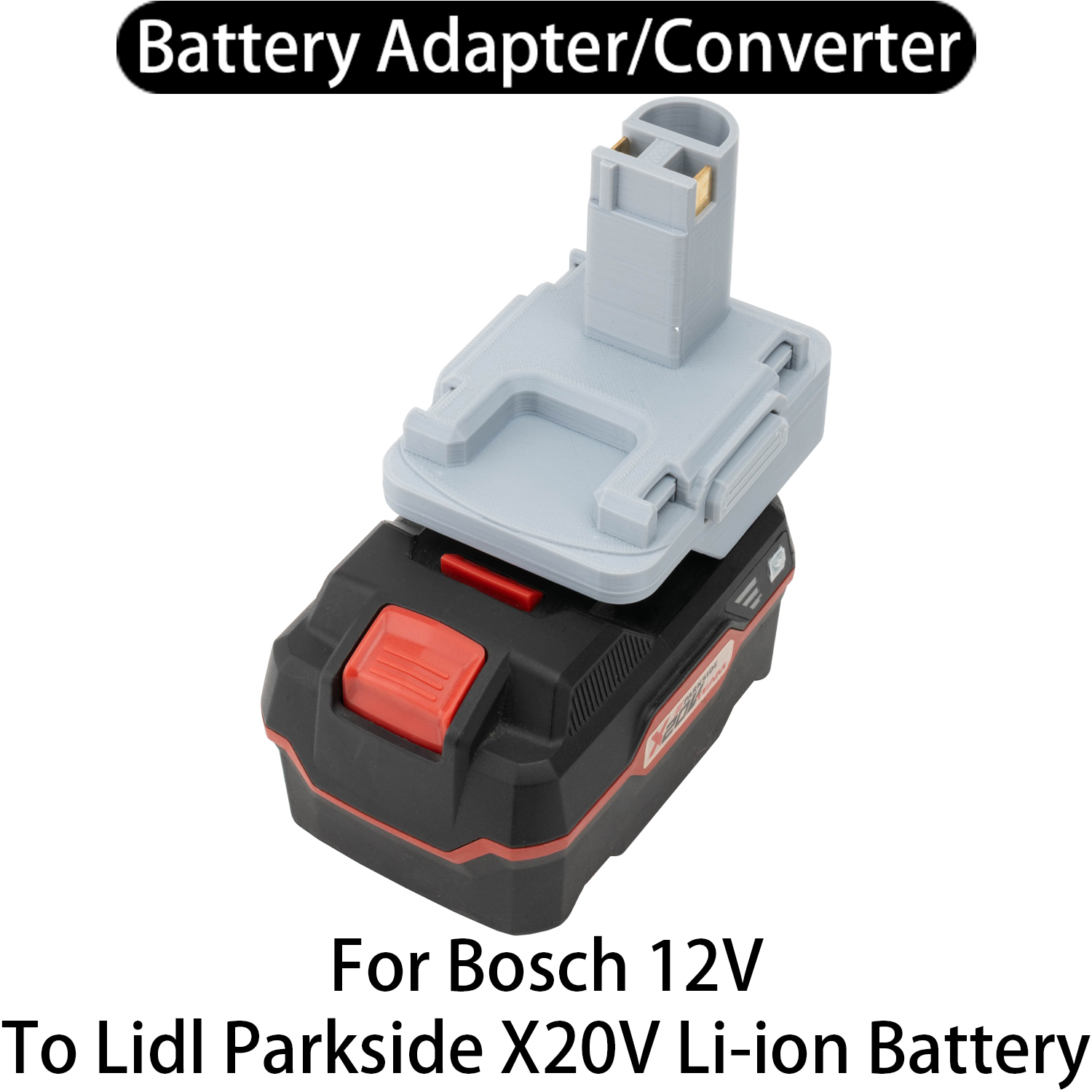 Gardening Tools Lidl - อะแดปเตอร์แบตเตอรี่สำหรับเครื่องมือ Bosch 12V Li-ion ให้ใช้กับ Lidl