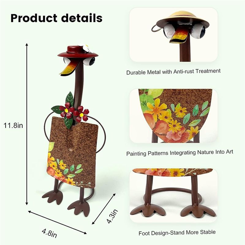 Gardening Hand Tools B&Q - A45I ของตกแต่งสวนนางฟ้าน่ารัก, รูปปั้นเป็ดน่ารักสำหรับสวน, ของตกแต่งงานศิลปะรูปเป็ดน่ารัก B