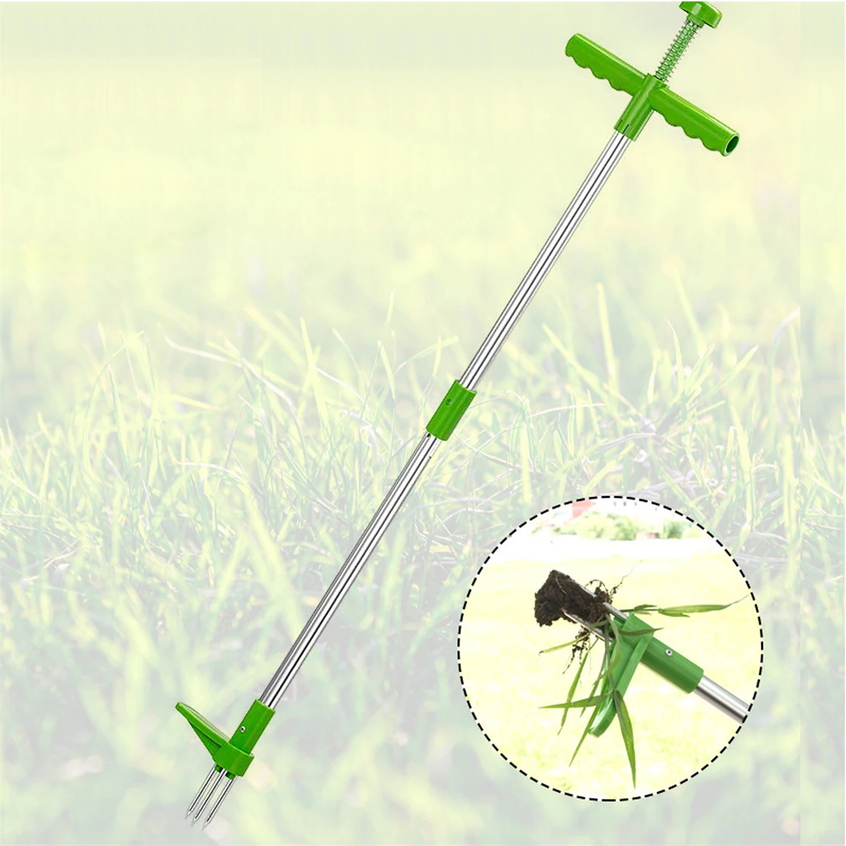 ยาวกําจัดวัชพืชแบบพกพาสวนสนามห - Weed Puller บทวิจารณ์และราคา