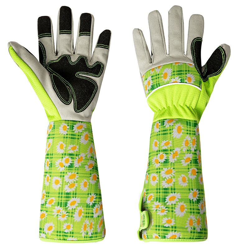 ถุงมือทำสวนสำหรับผู้หญิง แขนยา - Garden Gloves Thorn Proof บทวิจารณ์และราคา