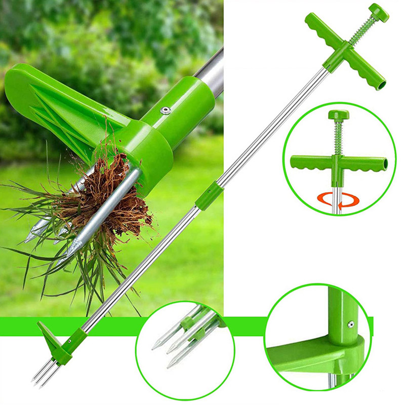 แบบพกพายาวกําจัดวัชพืชแบบพกพาส - Weed Puller บทวิจารณ์และราคา