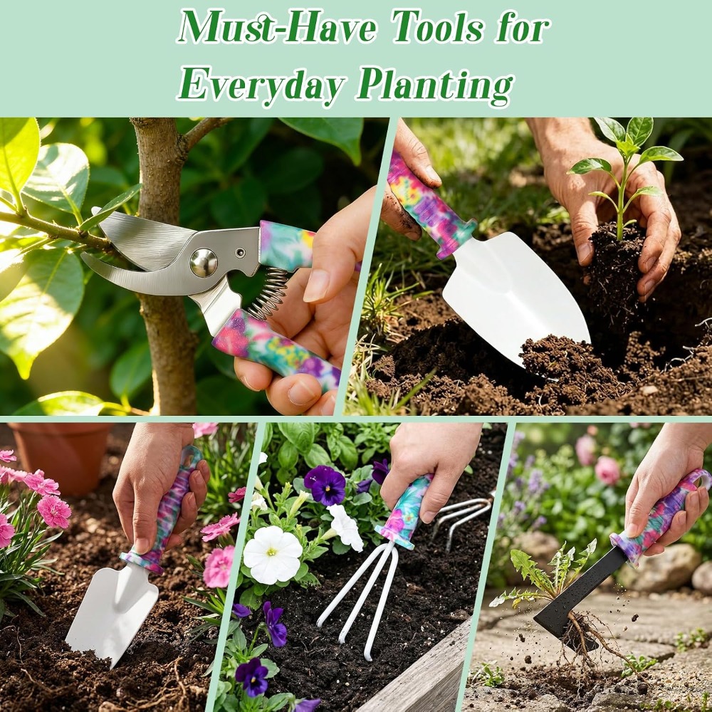 ชุดเครื่องมือทำสวน 10 ชิ้นพร้อ - Gardening Tools For Women บทวิจารณ์และราคา