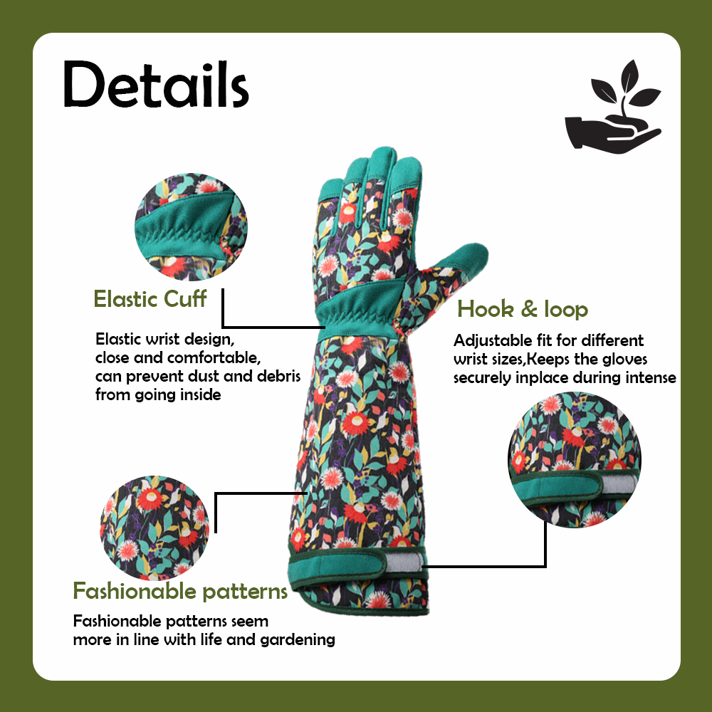 ถุงมือทำสวนป้องกันหนาม ปลอกแขน - Garden Gloves Thorn Proof บทวิจารณ์และราคา