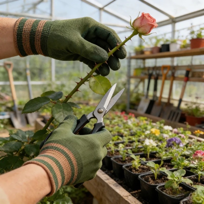 ถุงมือทำสวนอเนกประสงค์ ป้องกัน - Garden Gloves Thorn Proof บทวิจารณ์และราคา