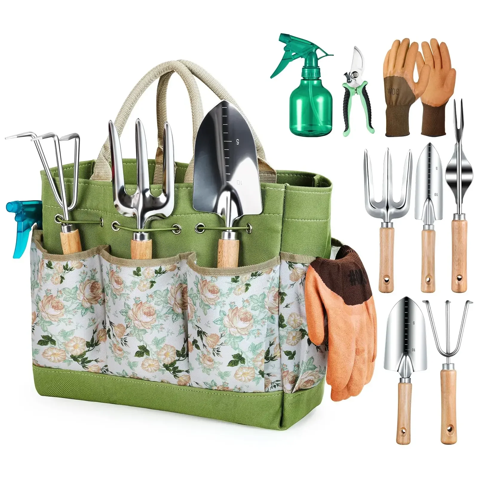เครื่องมือทําสวน 9 ชิ้น Heavy  - Gardening Tools For Women บทวิจารณ์และราคา