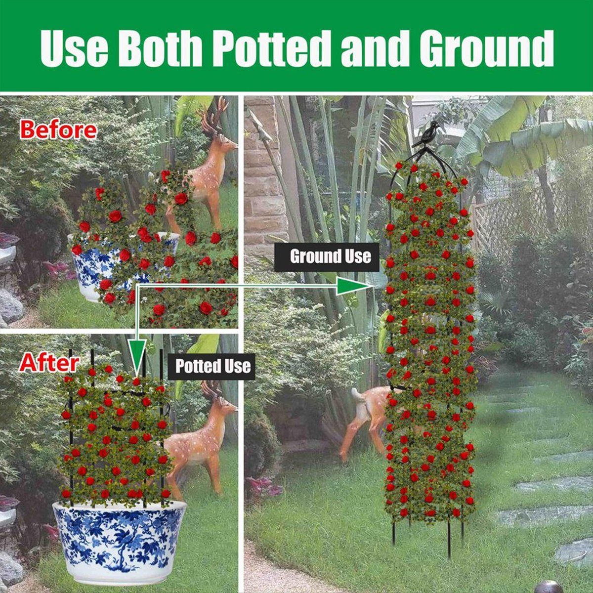 โครงไม้เลื้อย AT16 สำหรับพืชเล - Gardening Hand Tools B&Q บทวิจารณ์และราคา