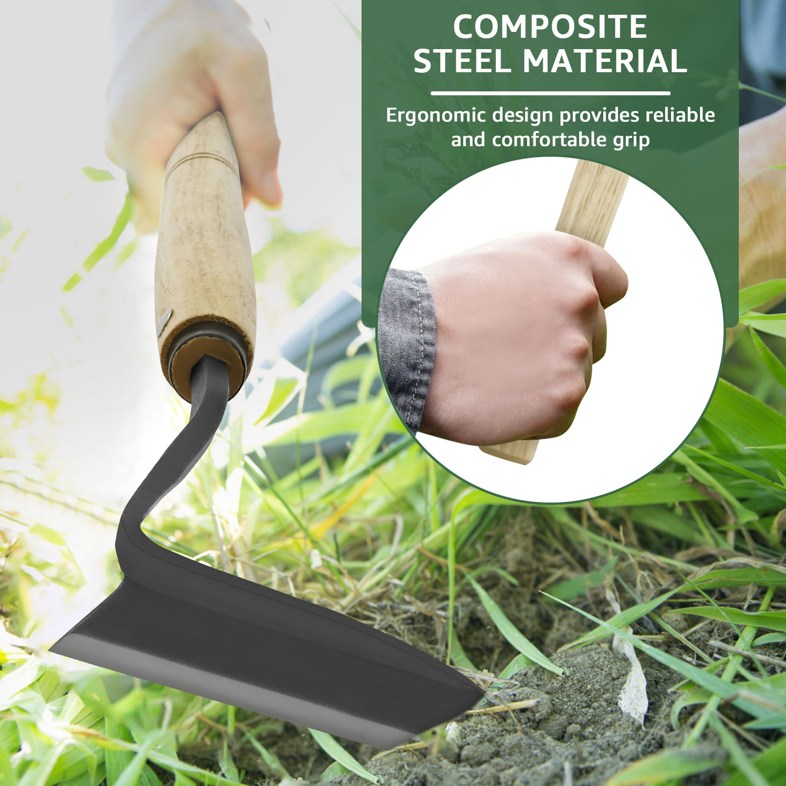 ญี่ปุ่น Weeding Sickle ไม้ Han - Gardening Hand Tools Japanese บทวิจารณ์และราคา