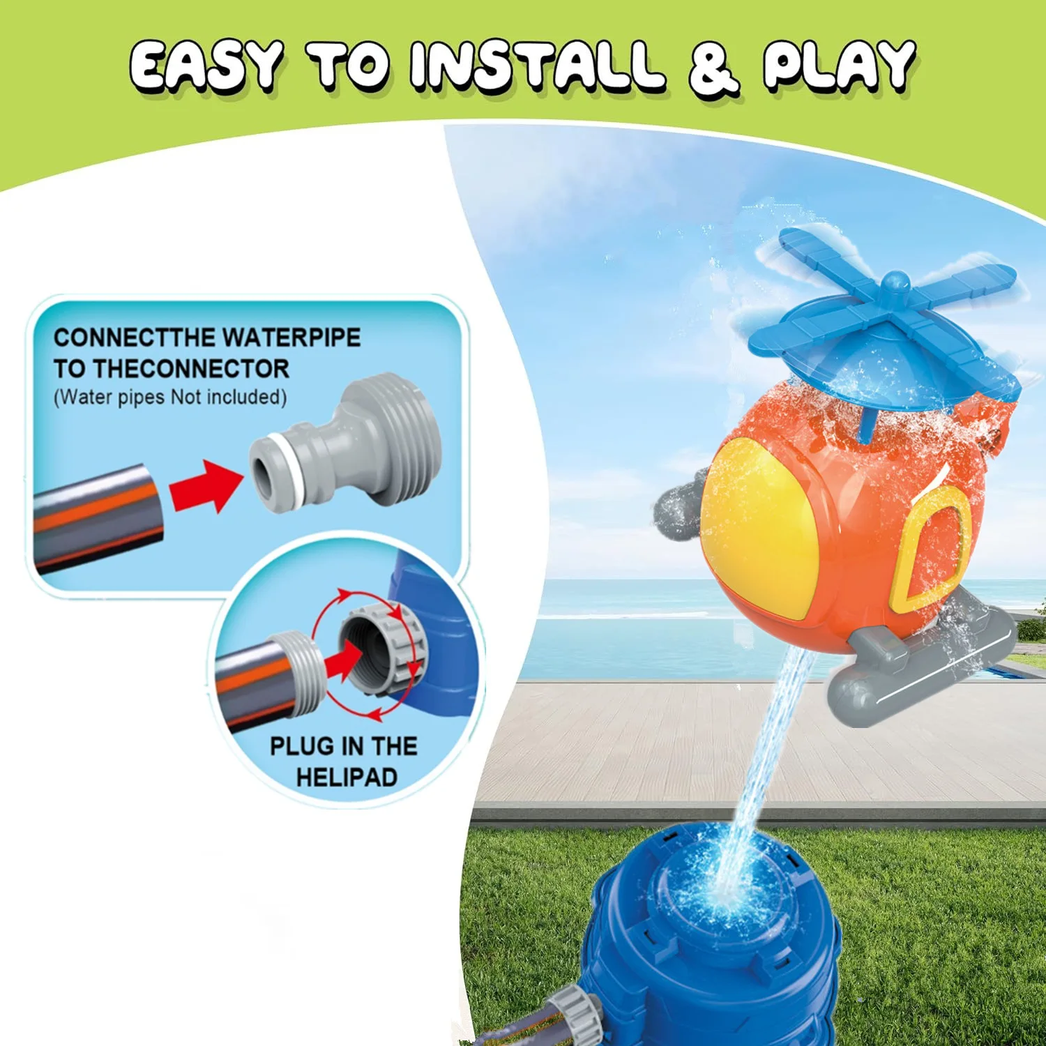 เฮลิคอปเตอร์สปริงเกลอร์น้ําของ - Gardening Tools Girls บทวิจารณ์และราคา